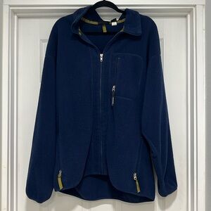 Vintage Patagonia Synchilla Navy Full Zip Fleece Jacket Made in USA.  Mens XXL